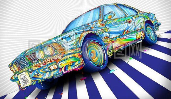 藝術畫中的車輪印記 當繪畫與汽車相遇的視覺盛宴